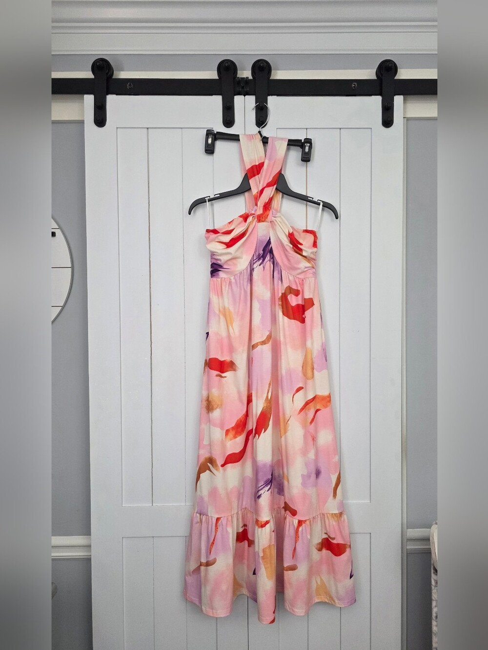GRACE KARIN Women's Halterneck Midi Dress. NEW!